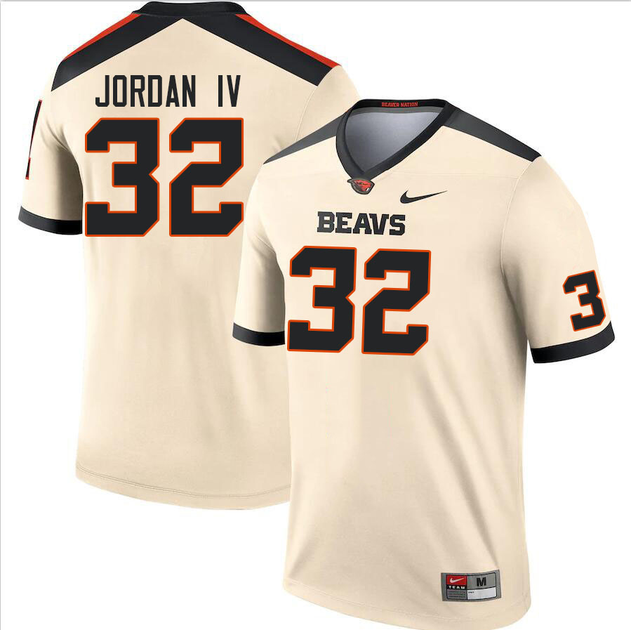 Men #32 Melvin Jordan IV Oregon State Beavers College Football Jerseys Stitched Sale-Cream